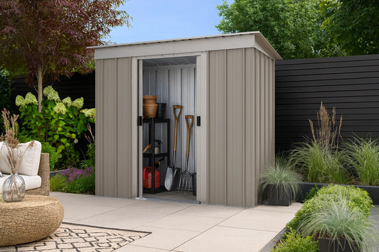 Tall Platinum Stone Grey 6ft x 4ft