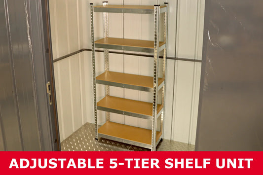 5-Tier Metal Freestanding Shelf Unit